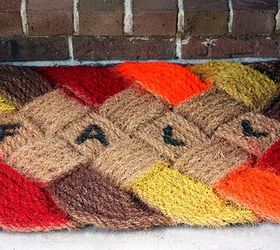 ombre fall door mat, crafts, seasonal holiday decor