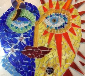 fiercely fun glass mosaic window, crafts, SO MANY PRETTY LITTLE PIECES