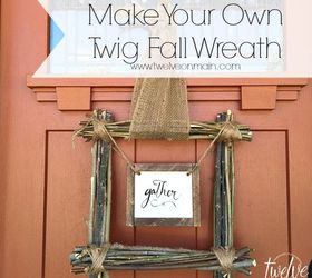 make your own fall twig wreath, crafts, seasonal holiday decor, wreaths