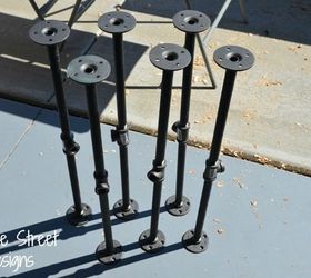 diy metal pipe entertainment center, diy, painted furniture, repurposing upcycling