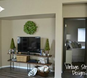 diy metal pipe entertainment center, diy, painted furniture, repurposing upcycling
