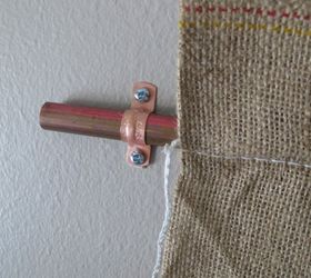 diy copper and burlap wall art, crafts, wall decor