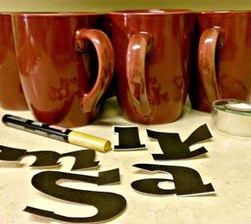 diy sharpie mugs using dollar store mugs, crafts