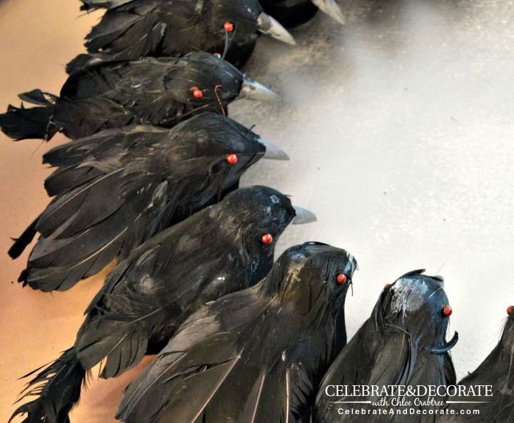 create a halloween wreath with creepy crows crafts halloween decorations seasonal holiday decor