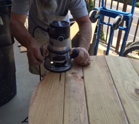 i had a vision for this old cable spool, painted furniture, repurposing upcycling