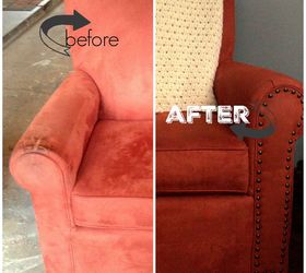 from gross to grand arm chair makeover, painted furniture, repurposing upcycling, reupholster