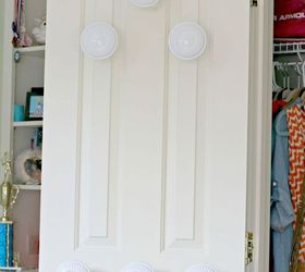 thrift store scarf organizer, organizing, repurposing upcycling