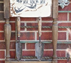 transform old sewing table side panel into unique functional storage, painted furniture, repurposing upcycling, storage ideas