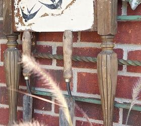 transform old sewing table side panel into unique functional storage, painted furniture, repurposing upcycling, storage ideas