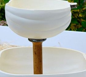 diy pumpkin tiered tray, crafts, how to, seasonal holiday decor, thanksgiving decorations