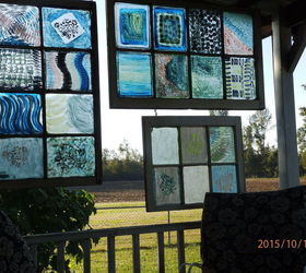 porch screen from painted windows, crafts, diy, outdoor living, porches