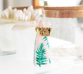 diy air dry clay ring holders, crafts