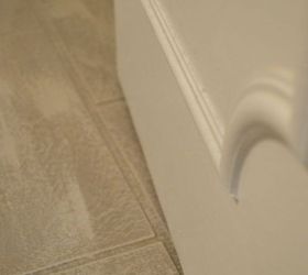 how to create the look of a stone floor out of old linoleum, bathroom ideas, chalk paint, flooring, how to, painting, small bathroom ideas