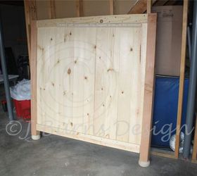 diy restoration hardware inspired queen bed, bedroom ideas, diy, how to, painted furniture, repurposing upcycling, woodworking projects