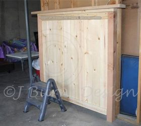 diy restoration hardware inspired queen bed, bedroom ideas, diy, how to, painted furniture, repurposing upcycling, woodworking projects