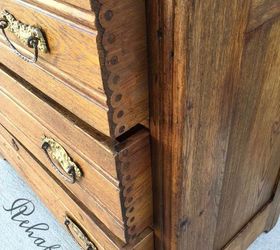 restored a 125 year old eastlake chest, painted furniture, repurposing upcycling