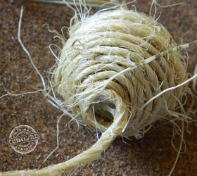 how to make beachy twine covered shower curtain rings, bathroom ideas, crafts, home decor, how to, small bathroom ideas