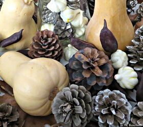 faking a fall vigette, repurposing upcycling, seasonal holiday decor