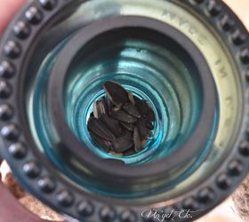 simple vintage glass insulator bird feeder for fall, crafts, gardening, how to, pets animals