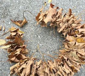 easy fall leaf wreath and free, crafts, wreaths