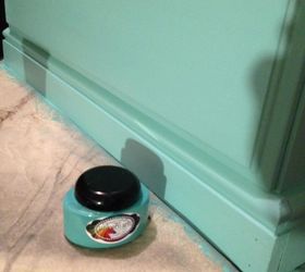 bright and colorful toybox created with safe and non toxic products, painted furniture