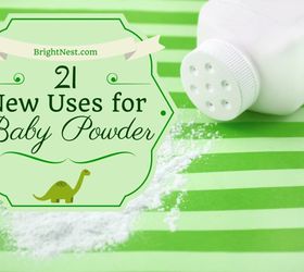 21 uses for baby powder, repurposing upcycling