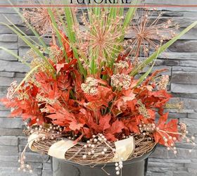 8 tips for making a gorgeous fall outdoor floral arrangement, crafts, seasonal holiday decor