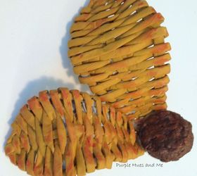 recycled newspaper woven flower, crafts, repurposing upcycling
