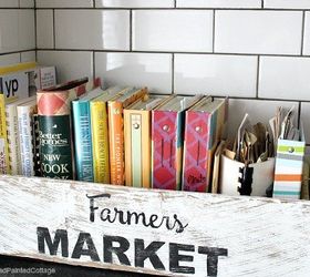 diy cookbook box, crafts