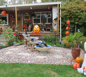 my fun and cheerful halloween porch, crafts, halloween decorations, outdoor living, repurposing upcycling, seasonal holiday decor