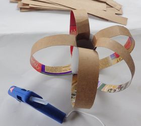 diy cardboard pumpkin craft, crafts, halloween decorations, seasonal holiday decor