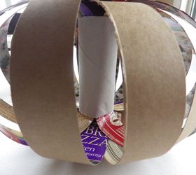 diy cardboard pumpkin craft, crafts, halloween decorations, seasonal holiday decor