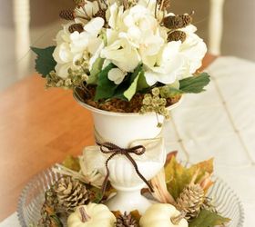 fall centerpiece, crafts, repurposing upcycling, seasonal holiday decor