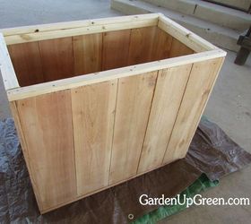 diy trash box, cleaning tips, diy, woodworking projects