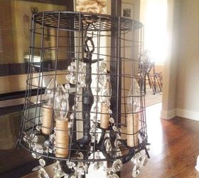 diy basket chandelier, crafts, lighting, repurposing upcycling