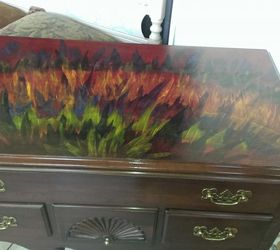 unicorn spitwhisperer spitchallenge, painted furniture