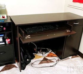 how we knocked off a 699 marble desk for 80 secret ingredient, diy, home office, painted furniture, repurposing upcycling