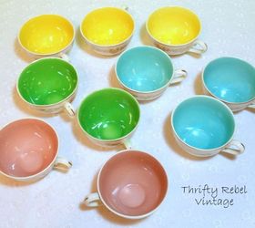 vintage repurposed teacup pumpkin, crafts, repurposing upcycling, seasonal holiday decor