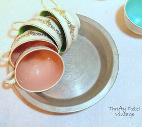 vintage repurposed teacup pumpkin, crafts, repurposing upcycling, seasonal holiday decor