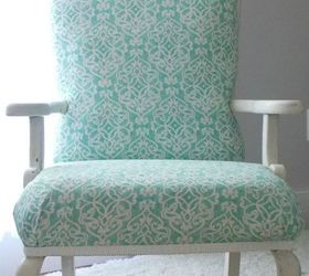 upholstering an antique chair part 2 redressing it, painted furniture, repurposing upcycling, reupholster