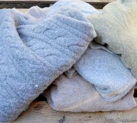 upcycle your old sweaters into some cute mountain pillows, crafts, repurposing upcycling