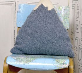 upcycle your old sweaters into some cute mountain pillows, crafts, repurposing upcycling