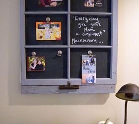 transforming an old window frame into a magnetic chalkboard, chalkboard paint, crafts, repurposing upcycling