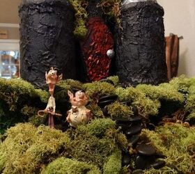 halloween miniature garden, gardening, halloween decorations, repurposing upcycling, seasonal holiday decor