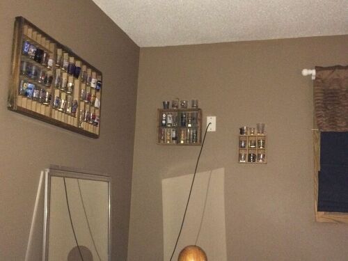 Any display ideas for a shot glass collection? | Hometalk Any display ideas for a shot glass collection? | Hometalk - Here was what I eventually did. Not that great, but works for now. And I still have about 2 doz. glasses left to find a home for!