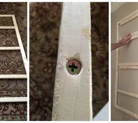 diy vintage inspired plate rack 30dayflip, diy, how to, kitchen design, painted furniture, shelving ideas, wall decor