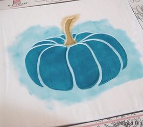 non traditional painted pumpkin pillow, crafts, halloween decorations, seasonal holiday decor