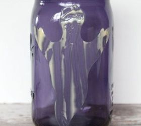 ghostly mason jar, crafts, halloween decorations, mason jars, repurposing upcycling, seasonal holiday decor