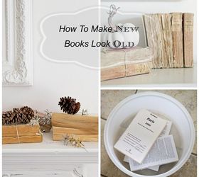 diy how to make new books look old, crafts, how to