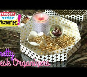 make beautiful desk and vanity orgainzers, crafts, organizing